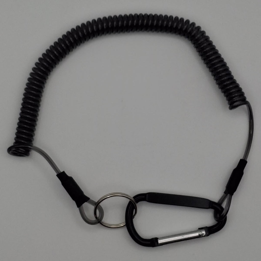 Steel lined fishing lanyard