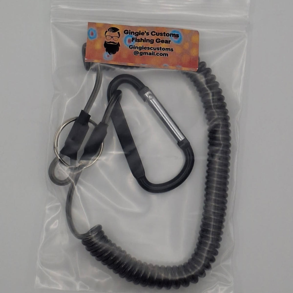Steel lined fishing lanyard